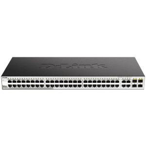 D-Link DGS-1210-52 52-Port Gigabit L2+ Managed Switch, 48 Gigabit ports and 4 combo SFP ports